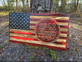 Wooden United States Coast Guard Flag Sign USA