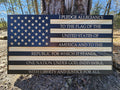 Wooden Pledge of Allegiance American Flag Sign USA
