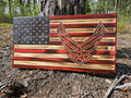 Wooden Air Force Flag Sign USA