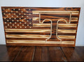 Wooden Tennessee American Flag Sign USA