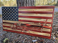 Wooden Sikorsky CH-53e Helicopter Flag Sign USA