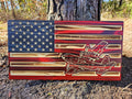 Wooden C130 Aircraft American Flag Sign USA