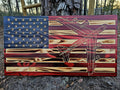 Wooden B52 Stratofortress American Flag Sign USA