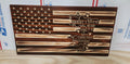 Wooden A Mothers Love Flag Sign USA