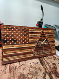 Wooden Old Ironsides Flag Sign USA