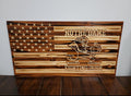 Wooden Fighting Irish Flag Sign USA