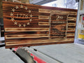 Wooden 1776 2A Second Amendment Flag Sign USA